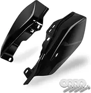 Vivid Black Mid Frame Air Heat Deflectors Trim Left Right Set for 2009-2024 for Harley Davidson Touring Street Glide Road Glide Electra Glide Road King Ultra Limited Tri Glide CVO