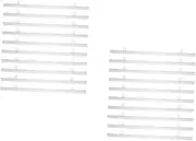 Cabilock 2sets Plastic Poster Frame Poles Versatile Hanging Rail for Wall Decor 10pcs*2