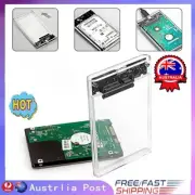 2.5" SATA USB 3.0 Clear Hard Drive Disk SSD Enclosure External Laptop Case FZ