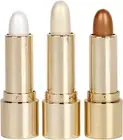 EnMart 3 Pcs Face Brighten Highlighter Stick, Cosmetic Face Contour Bronzer S...