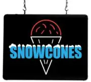 Benchmark 92003 Snow Cone LED Sign Ultra-Bright
