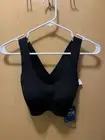 NWT Womens Brooks Dare Cross-Back Run Sports Bra, Black, 32C