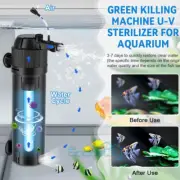 5in1 Fish Tank Germicidal UV Light Sterilizer Aquarium Submersible Clean Pump US