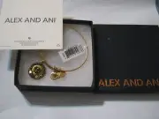 ALEX and ANI 2016 New Boxed CLADDAGH II Rafaelian Gold Charm Bracelet