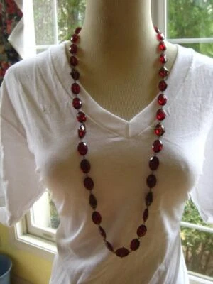 French Connection Jewelry Faux Ruby Women's Necklace Gold/red NWT $58
