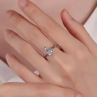 【KT DADA】銀戒 水滴戒指 戒指 戒子 銀戒指 水晶戒指 純銀戒指 鑽石戒指 女生禮物 寶石戒指 造型戒指