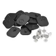 Anti-Theft Retail Security Hard Tags Pin Radio Frequency Back Square 50pcs