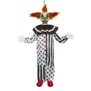 4.4Ft Shaking Clown Motion Activated Animated Halloween Decoratio Lights & Sound