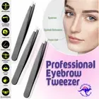 3 PCS Professional Slanted Tip Eyebrow Tweezers Stainless Steel Beauty Tweezer