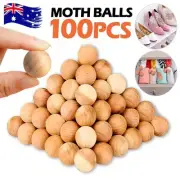 100x Natural Cedar Mothballs | Safe & Effective Moth Insect Repellent- AU