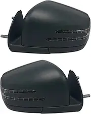 Compatible For Benz W164 X164 ML GL Cl 2005-2011 1668100164 1668100264 Car Power Rear View Mirror Side Door Mirror Assembly Black(Primer a pair)