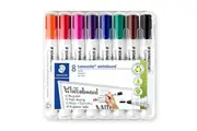 Staedtler Lumocolor: Whiteboard Markers - Bullet Tip (Wallet of 8)