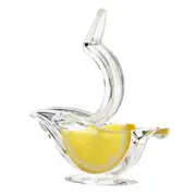 Portable Transparent Manual Lemon Juicer, Acrylic Manual Lemon Slice Squeezer, Bird Shape Hand Fruit Juicer