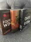 Fourth Wing Holiday Iron Flame Onyx Storm Deluxe Edition Bundle Set Books Yarros