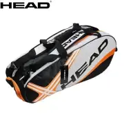 HEAD tennis racket bag, large capacity, holds 3-6 racquets, shoe compartment.