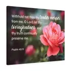Psalm 40:11 Tender Mercies Bible Verse Canvas Christian Wall Ar