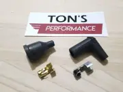 Ignition Spark Plug Wire Socket style Boot Terminal Set Straight 180 Distributor