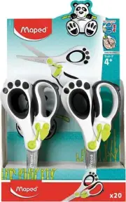 Maped Koopy Spring-Assisted Educational Scissors, 5 Inch, Blunt, Pack of 20