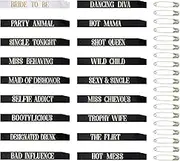 Snsowed Bachelorette Party Sashes, Bride Tribe Funny Bridesmaid Sash Set, Team Bride Sash, Maid of Honor Sash for for Bachelorette Hen Party and Bridal Shower Engagement Wedding Party, 18 Pack