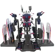 Plastic Action Figure Display Stand For 1/100 MG Full-Armor Gundam Thunderbolt F