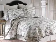 Black Forest Cotton botanical Coverlet/Bedspread Set King Single/Queen/king/ Super King Classic Quilts