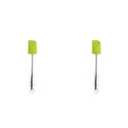 2x Dexas Gadget Silicone 26.5cm Spatula Kitchen Cooking Utensil Scraper Green
