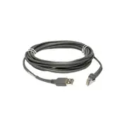 Zebra CABLE - USB: SERIES A CONNECTOR 15FT. (4.6M) STRAIGHT - CBA-U10-S15ZAR