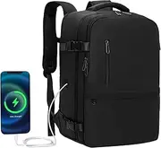 Lossga Travel Backpack for Women and Men Casual Carry on Luggage 15.6 inch Laptop Backpack Personal Item Travel Bag