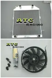 3 Row Aluminum Radiator +Fan For Ford / Mercury Car Flat Head V8 1939-1941 1940