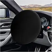 Car Steering Wheel Cover Sun Shade, Anti-Heat Steering Wheel Protector, Universal 18 Inch Auto Steering Wheel Sun Block Cover, Steering Wheel Shield Accessories for Most Car Truck SUV (Black)