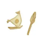 Origami Owl Charm DISNEY (new) MOANA'S BOAT & OAR - 2 CHARMS - (CH4435)