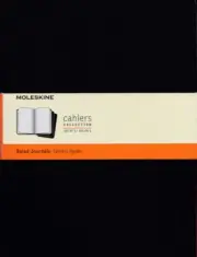 Moleskine Cahiers Set of 3 Notebooks - RULED - EXTRA LARGE - BLACK (Sealed)