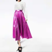 CHRISTOPHER KANE Metallic Magenta Skirt UK8 NWT