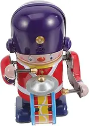 CIYODO Boy Girl-Friendly Tin Drummer Robot Toy Creative Toy Wind-up Soldier for Holiday