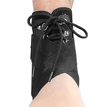 Foot Brace | Adjustable Ankle Support Compression Wrap | Comfortable Foot Compression Sleeve for Running, Basketball, Volleyball, Tennis