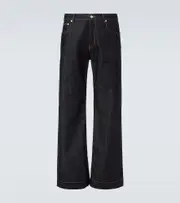 [McQueen] McQueen Mid-rise wide-leg jeans UK 36 blue