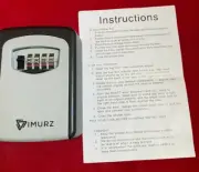 IMURZ Key Safe Lock Box Wall Mounted Weather Resistant Secure Combination Lock