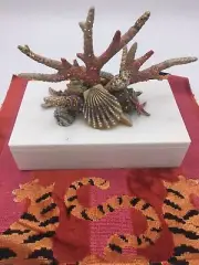 Jay Strongwater Jeweled, Enameled Armand Coral Reef Marble Box
