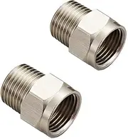 One Pair BSP 1/2“ Female to NPT 1/2" Male Thread Adapter Pipe Fitting Reducer Connector(NPT adapter)