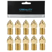 10PCS Brass 0.4mm Nozzles for Ender 3 V3 SE, Ender 5 S1, 3D Printer Parts High