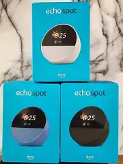 Amazon Echo Spot alarm clock Factory sealed NEW (2024) w/ FREE TAPO LIGHTBULB