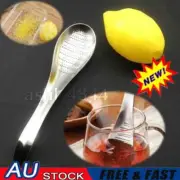 Stainless Steel Spoon Lemon Zester Mixer Grind Ginger Wasabi Garlic Grater AU