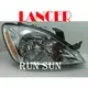 ●○RUN SUN 車燈,車材○● 全新 MITSUBISHI 三菱 2003 2004 LANCER 原廠型大燈 DEPO 一顆1500