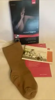 Mediven Elegance Caramel Calf Compression Stocking Petite Closed Toe Size 3 CCL1