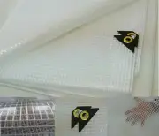 Clear Tarp 12 X 20 16 mil Clear Greenhouse Tarp, UV Resistant Fiber Reinforced