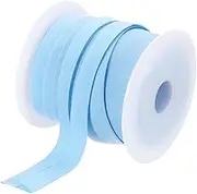 uxcell 1 Inch Single Fold Bias Tape Polyester Continuous Bulk Bias Tape for Sewing, Seaming Quilting Hemming Binding Crafts (Light Blue 25 Yards)
