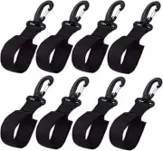 8 Pack Stroller Hooks Baby Stroller Hanging Clips Hook for Mommy Stroller Mul...
