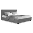 Artiss Bed Frame Double Size Gas Lift Grey NINO