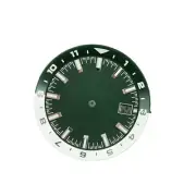 36.5mm Watch Dial With C3 Green Luminous Part For Seiko NH35 NH35A Movement