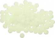 uxcell Fishing Beads Glow Soft Plastic Fishing Bait Eggs Lure Rigs Accessories, 4 mm Fit for Saltwater Freshwater - Round (1000 Pack, Natural Color)